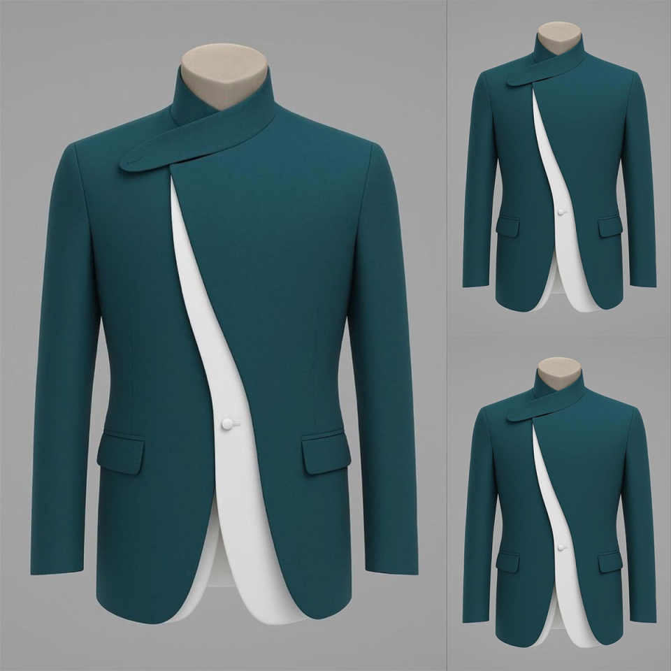 Unique Men'S Formal Wear - Jas Tuxedo Pria Desainer Unik Satu