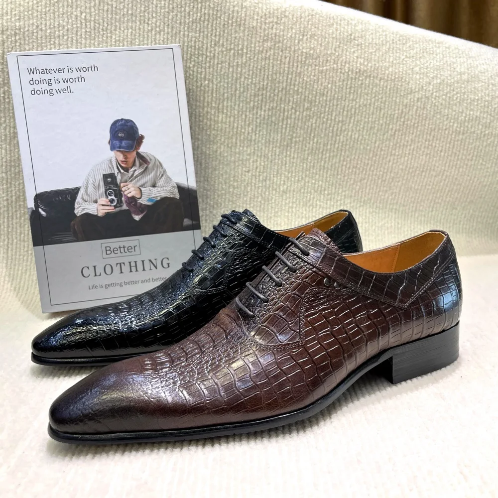 Men Formal Wear Office - Sepatu Oxford Ujung Lancip Pria Mewah