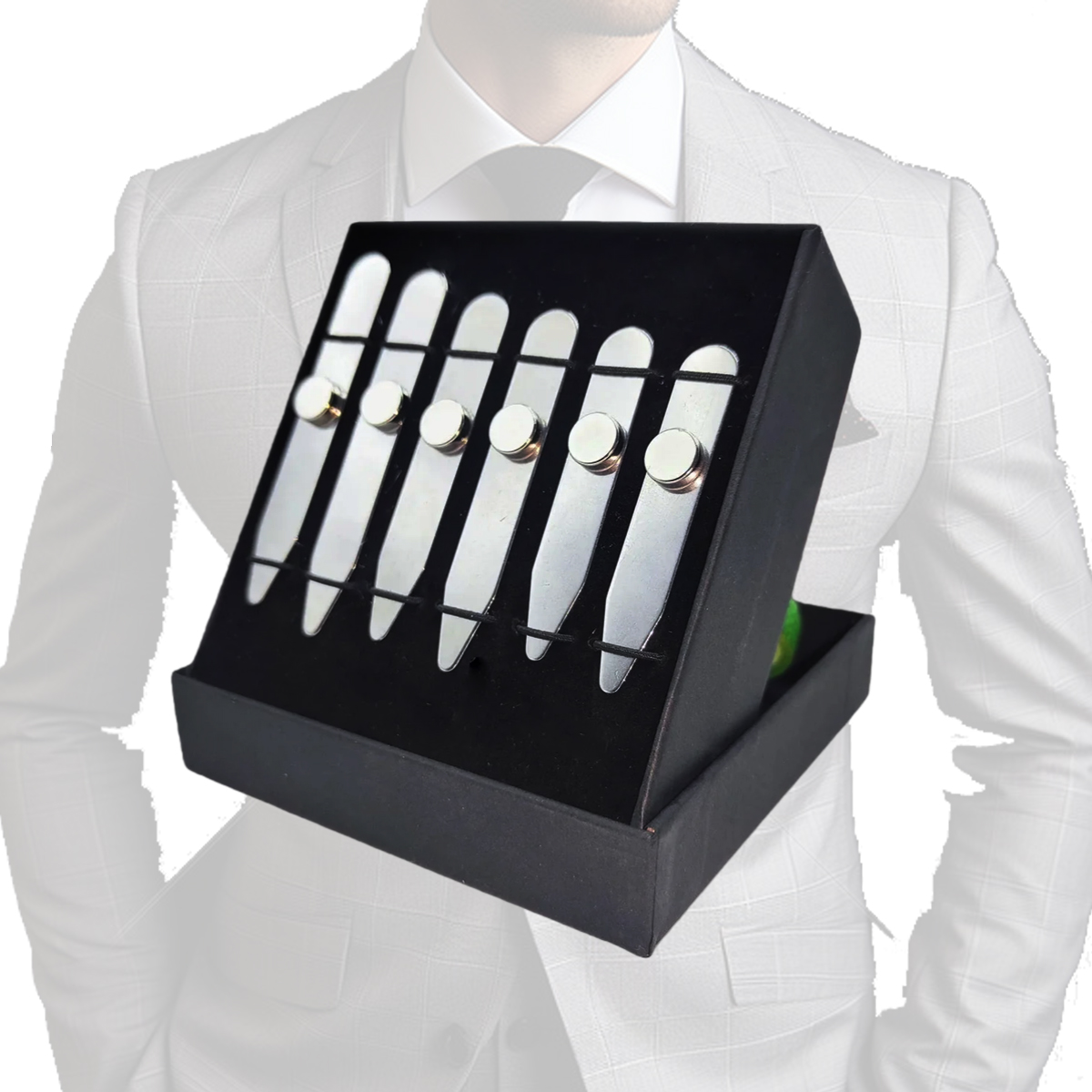 Collar Stay Metal - 6 Buah Penyangga Kerah Baju Stainless