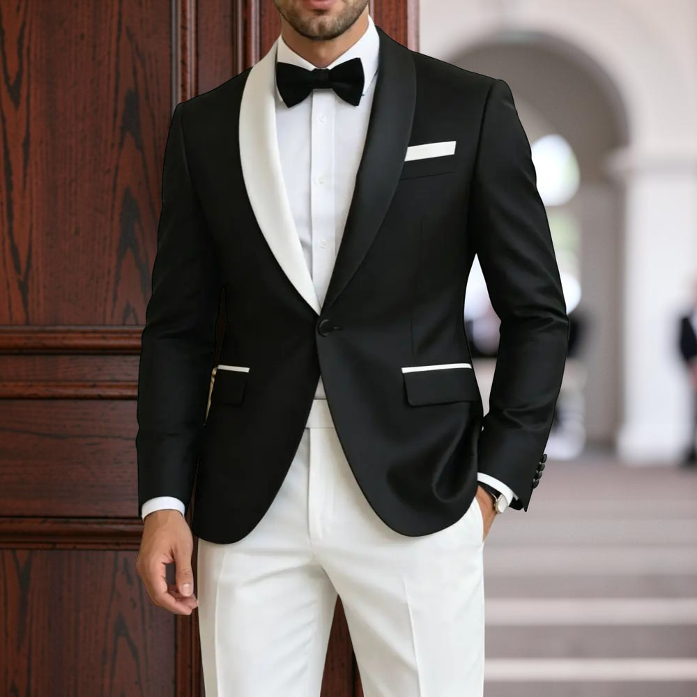 Men'S Formal Evening Wear - Setelan Formal Pria Warna Kontras 2