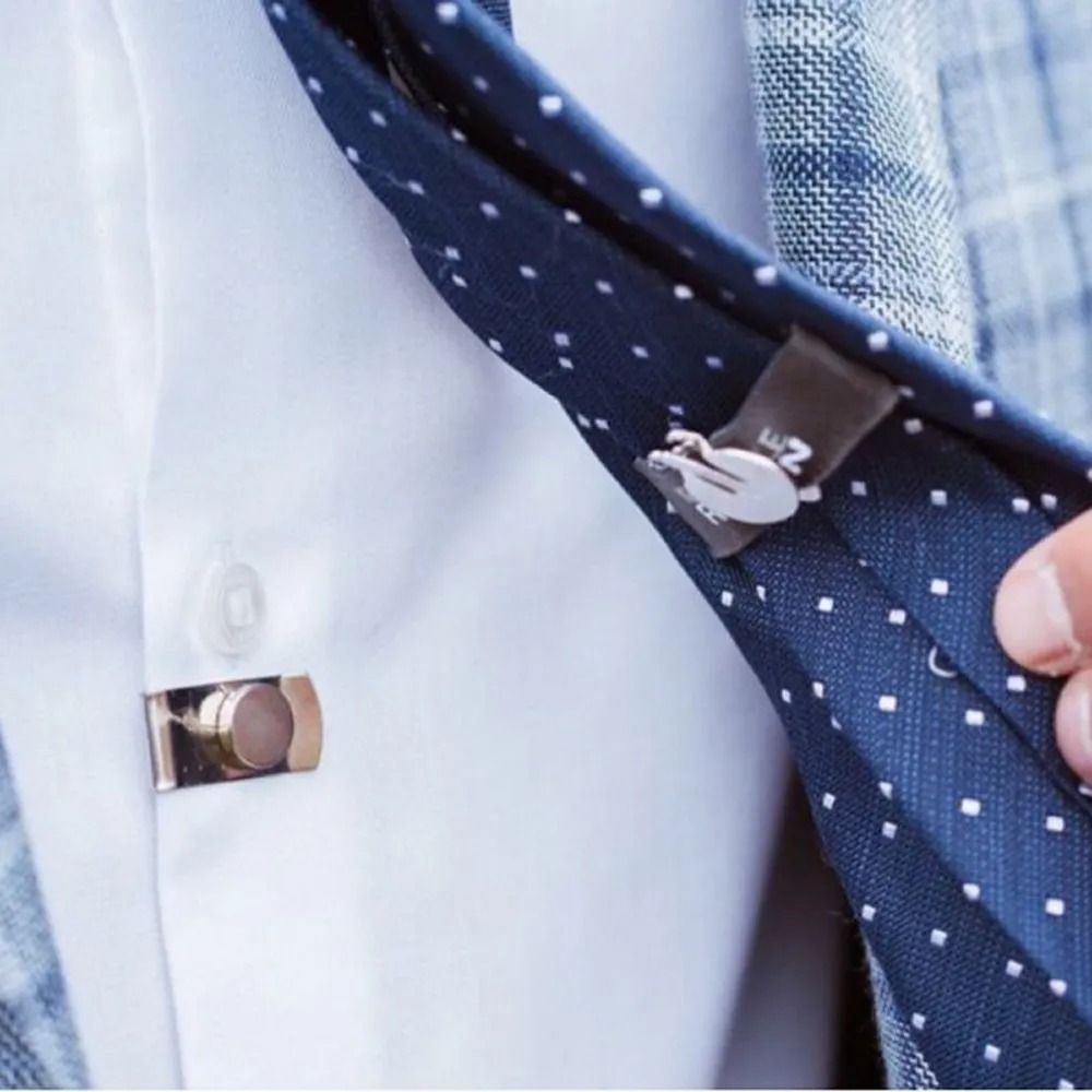 Collar Stay Metal - Penjepit Dasi Tak Terlihat Anti-Kerut Anti-Goyang