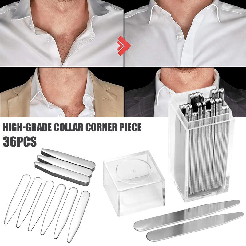 Collar Stay Metal - 36pcs Penyangga Kerah Kemeja Stainless Steel