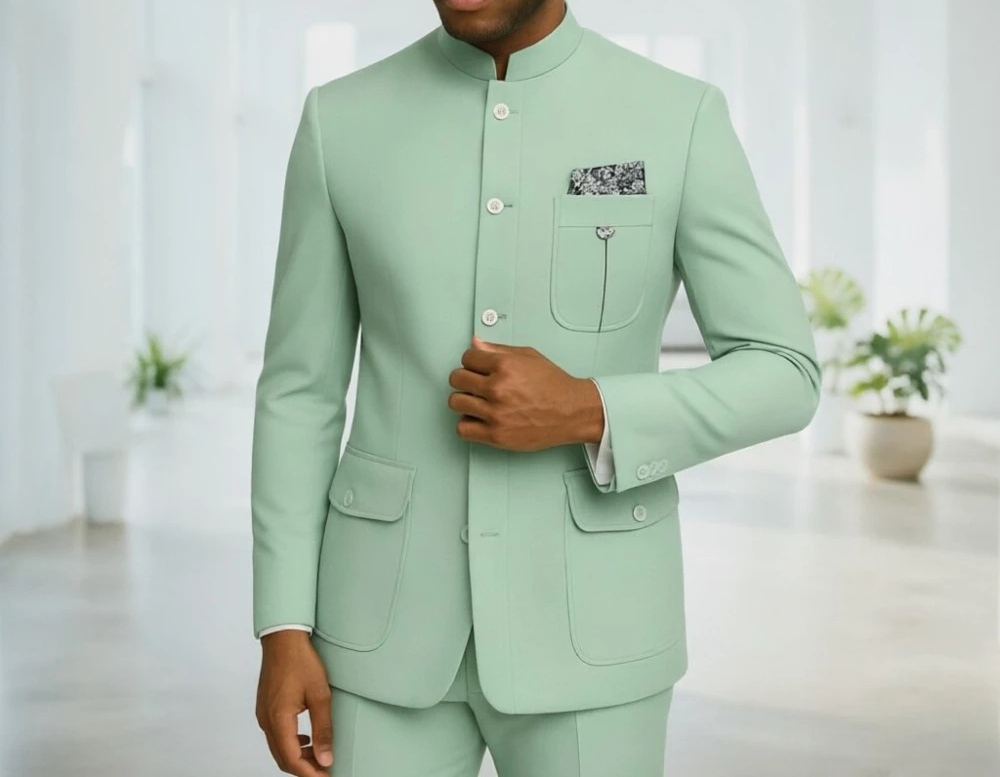Men Formal Wear Office - Jas Safari Pria Premium Warna Hijau