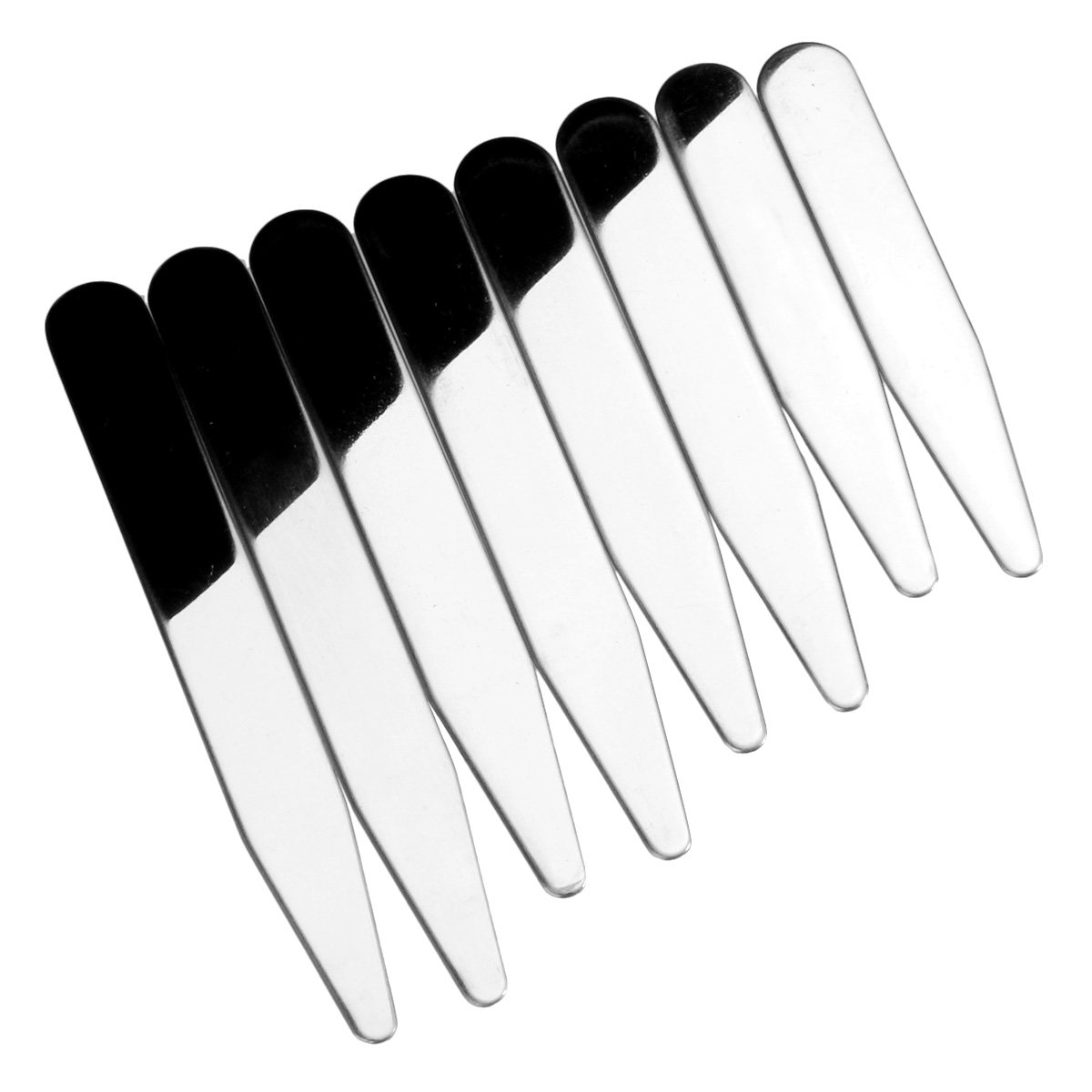 Collar Stay Metal - 8Pcs Set Penyangga Kerah Logam Kotak