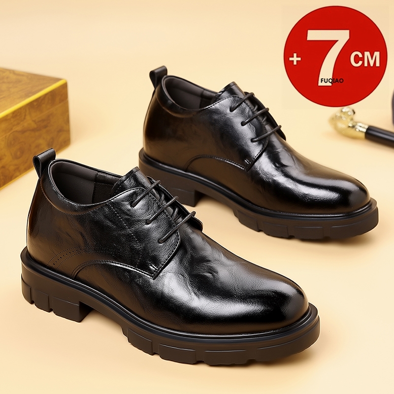 Formal Men Daily Wear Slippers - Sepatu Bisnis Pria 7CM Sepatu Kulit
