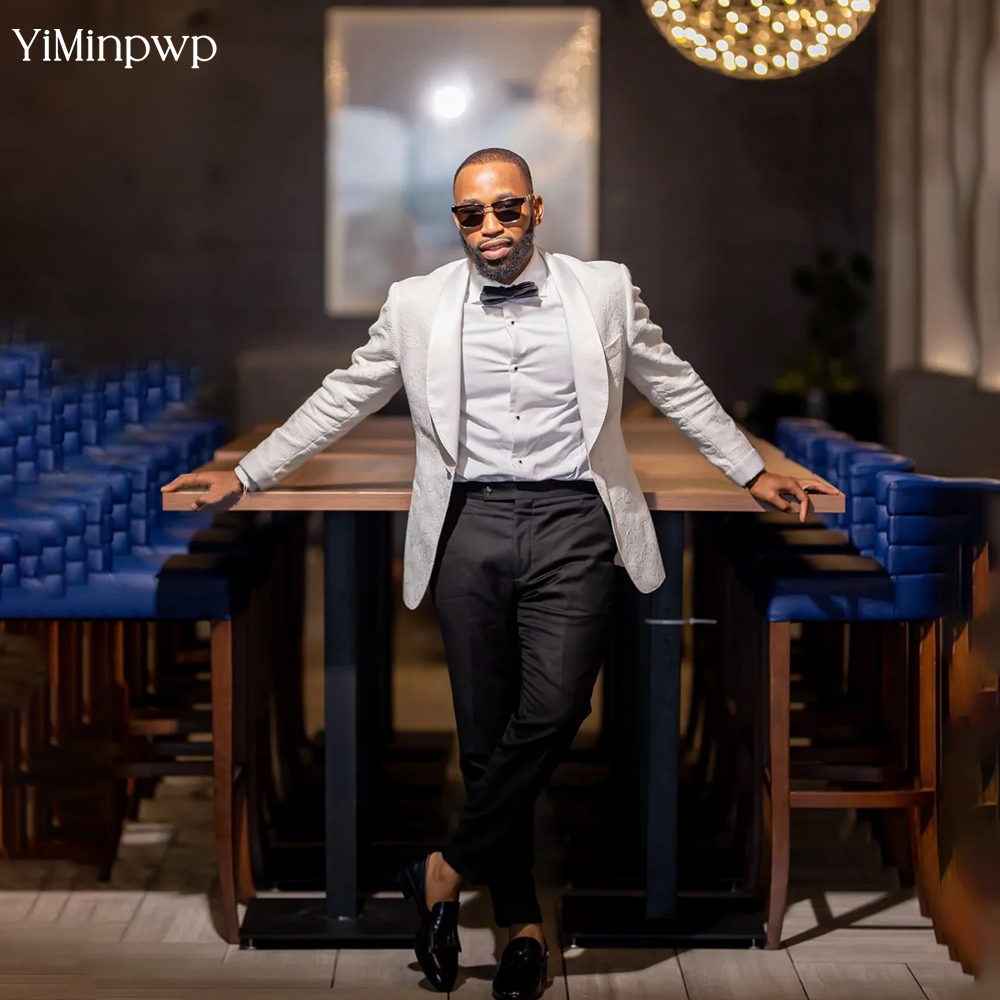 Men Formal Wear Modern - Setelan Jas Pria Putih Mewah 2