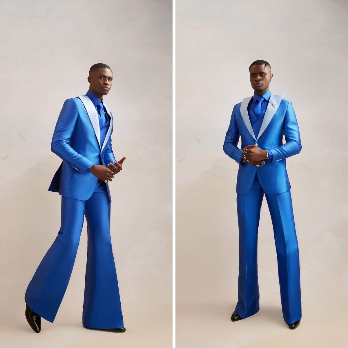 Men Formal Wear Modern - Setelan Jas Pria Satin 3 Pcs