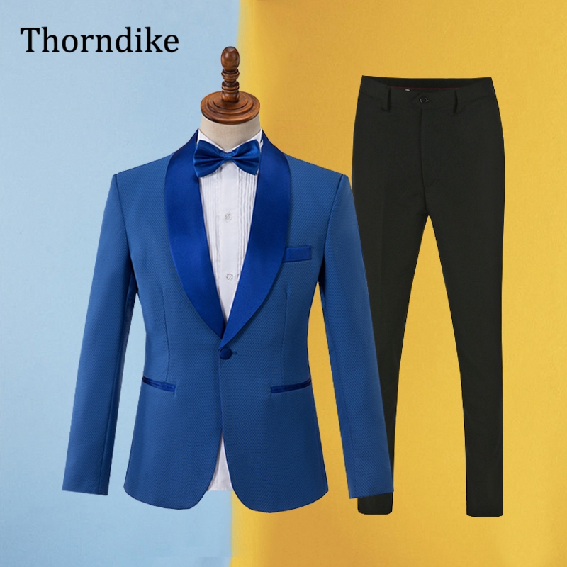 Men Formal Wear 2025 - Setelan biru gwyfar untuk pria, pakaian