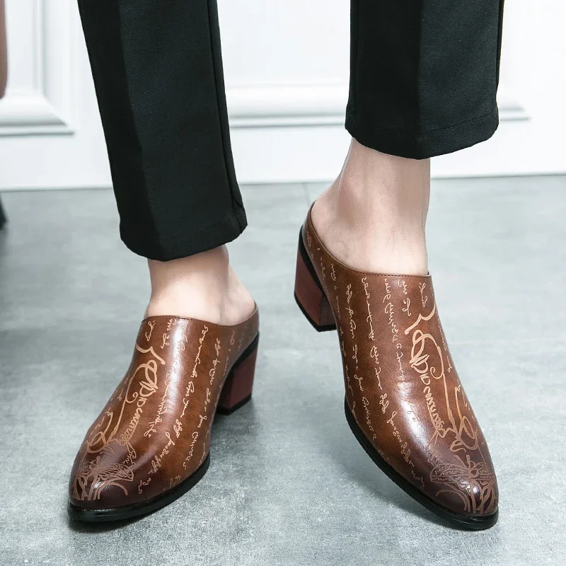Men Formal Wear Shoes - Sepatu Kasual Pria Hak 4CM Sepatu