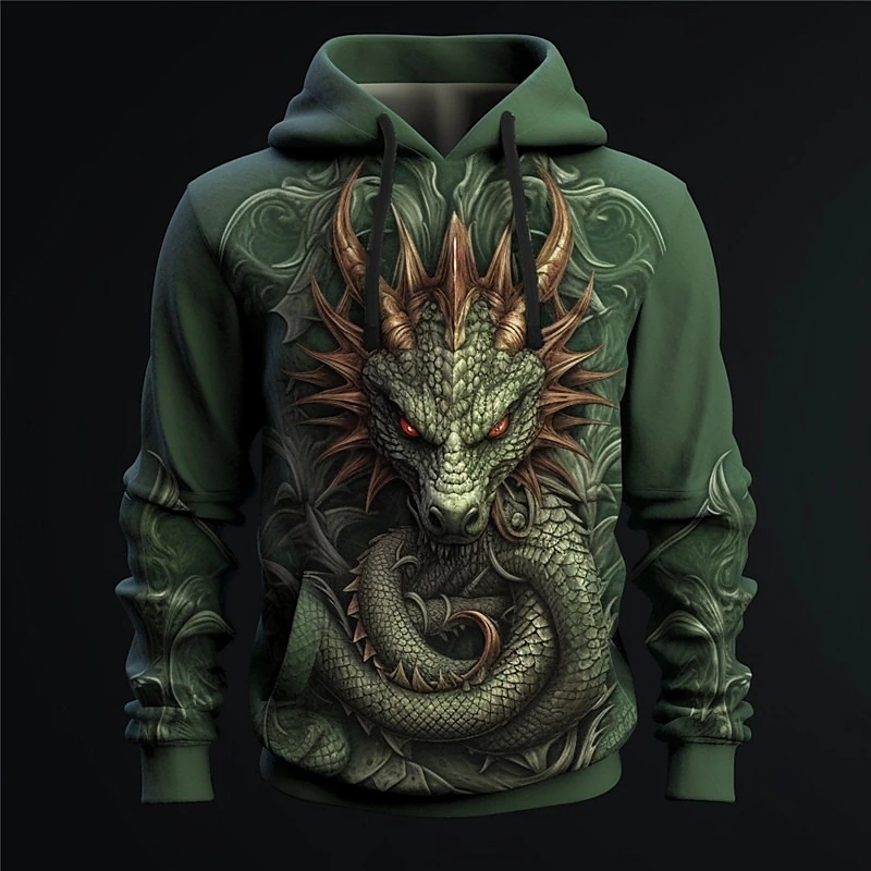 Y2K Formal Wear Men - Mode 3D Hoodie untuk pria y2k