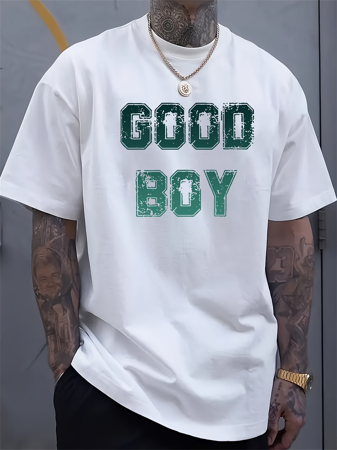 Men'S Style Formal Wear - Kaos Pria dengan Cetakan 