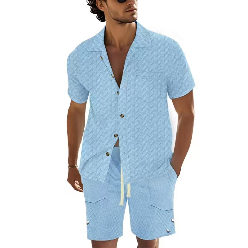 Men'S Formal Beach Wear - Promo! Setelan Pria Lengan Pendek Musim
