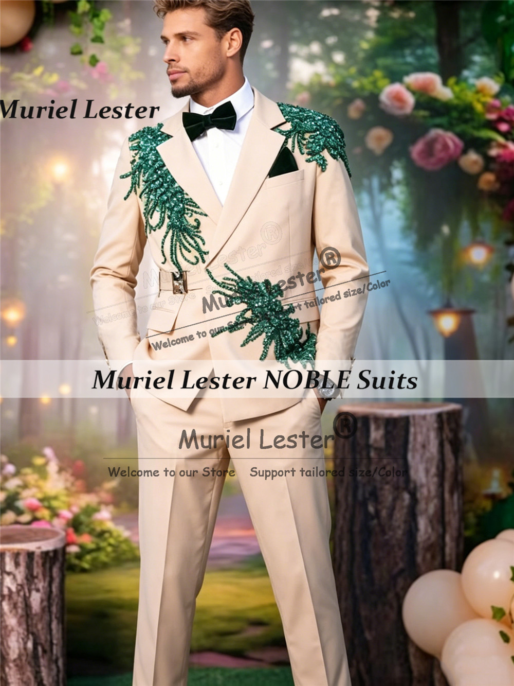 Setelan Pria Berhias Rhineston - Unique Men'S Formal Wear ulasan dan harga