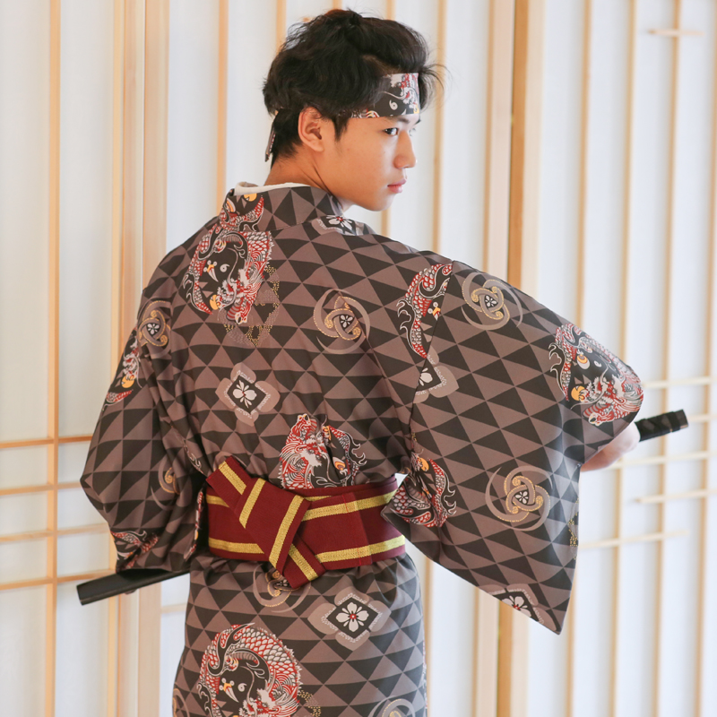 Kimono Desain Baru Etnis Asia, - Traditional Japanese Men'S Formal Wear ulasan dan harga