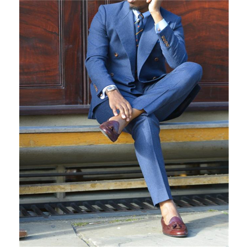 Jas Pria Formal Biru Gelap Dua - Men Formal Wear Jacket ulasan dan harga