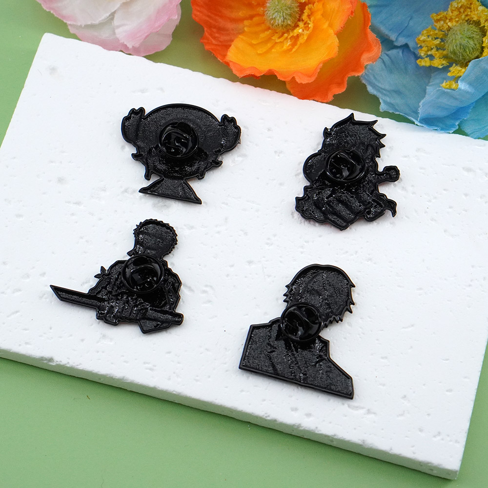 4Pcs Set Bros Kartun ONE PIECE - Tuxedo Lapel Pin ulasan dan harga