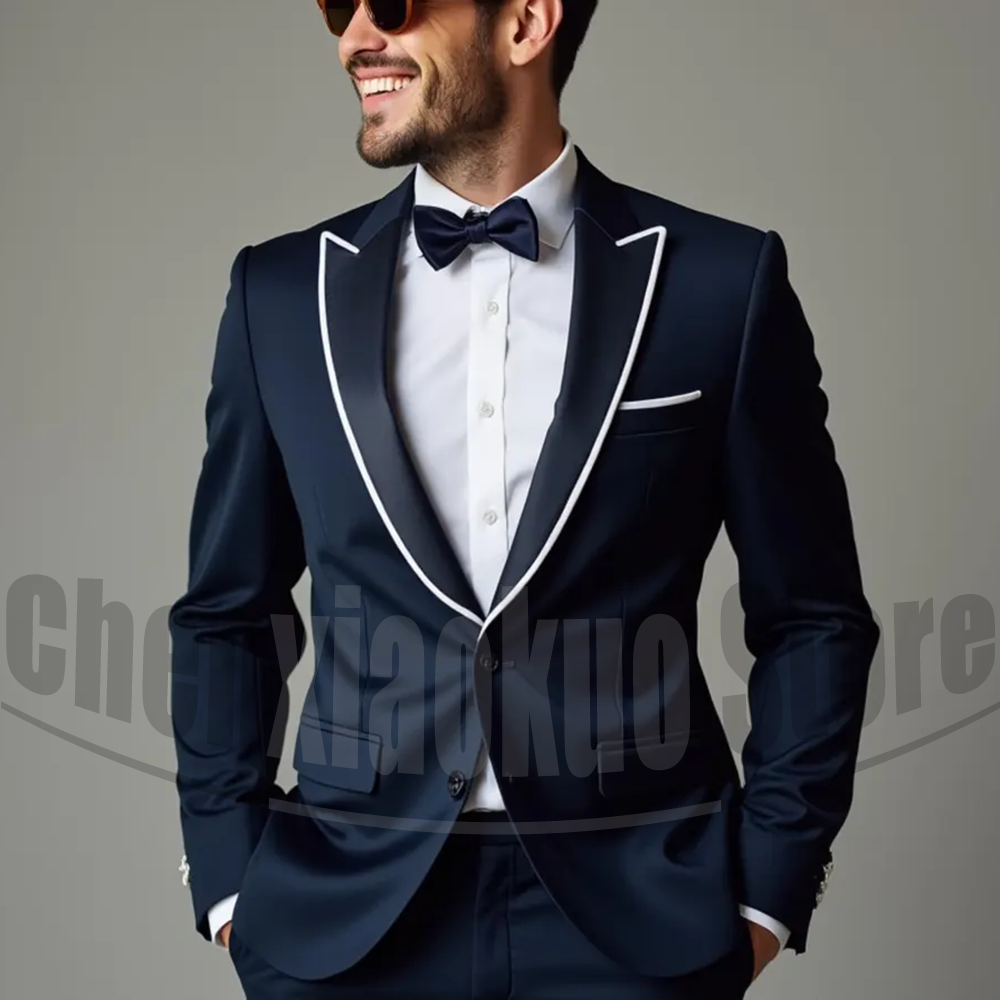 Setelan Pria Mode Kerah Puncak - Men'S Formal Evening Wear ulasan dan harga