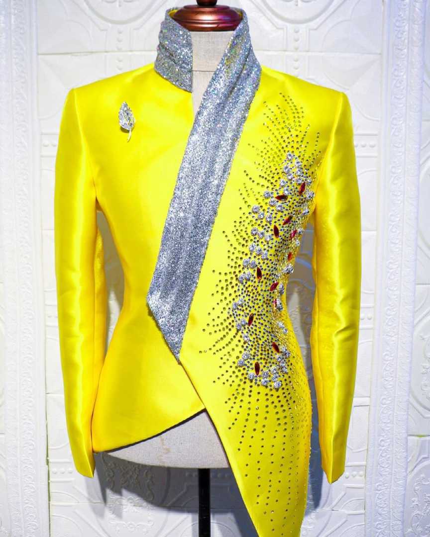 Tuksedo Pernikahan Kuning Mode - Unique Men'S Formal Wear ulasan dan harga