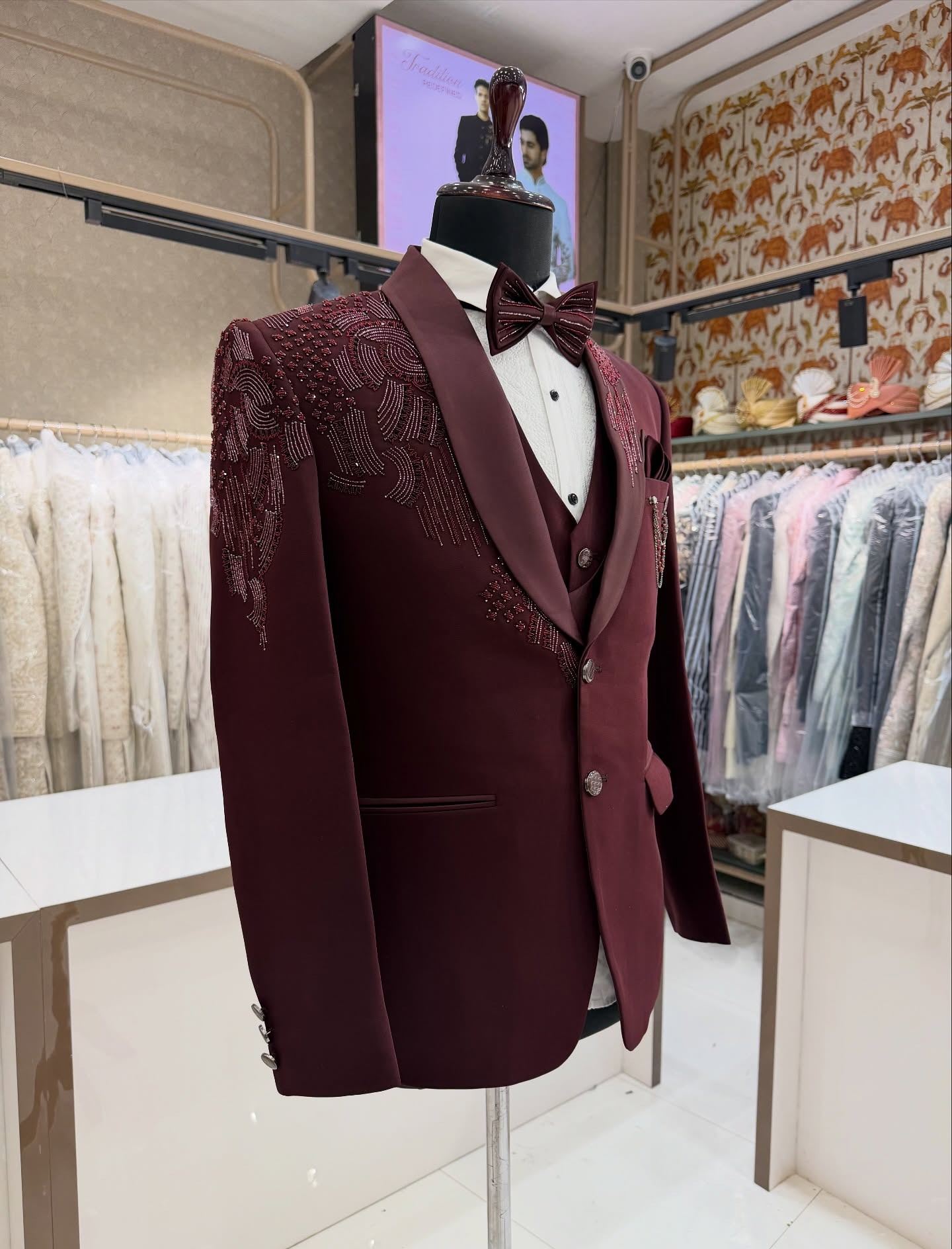 3 Set Jas Tuxedo Pengantin Pri - Men Formal Wear Modern ulasan dan harga