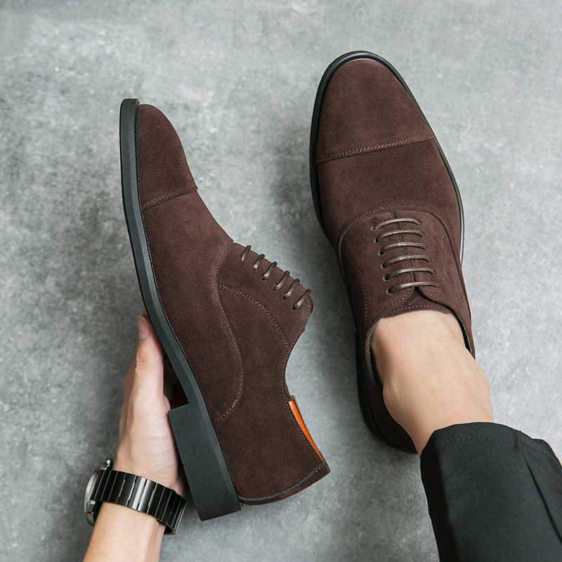Sepatu Oxford Suede Pria Merek - Men Formal Wear Shoes ulasan dan harga