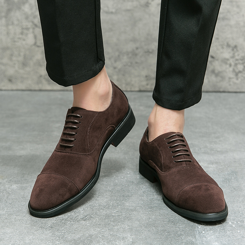 Sepatu Oxford Suede Pria Merek - Men Formal Wear Shoes ulasan dan harga
