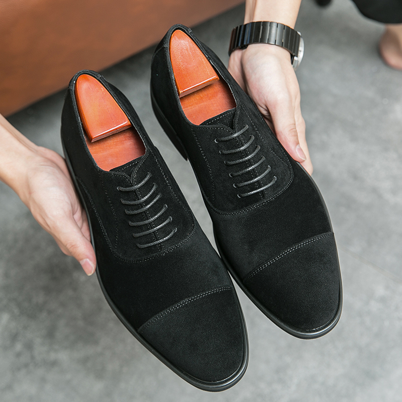 Sepatu Oxford Suede Pria Merek - Men Formal Wear Shoes ulasan dan harga