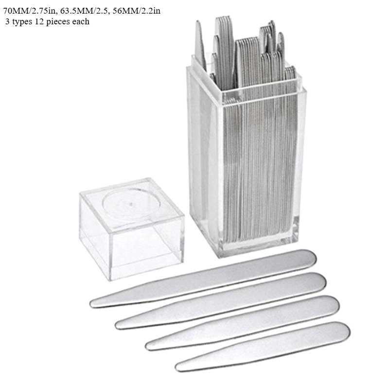 36pcs Penyangga Kerah Kemeja S - Collar Stay Metal ulasan dan harga