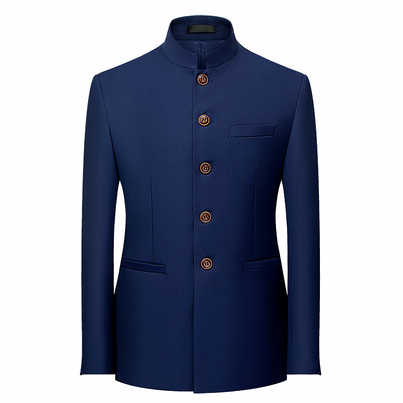 Jas Pria Gaya Cina Lengan Panj - Men'S Style Formal Wear ulasan dan harga