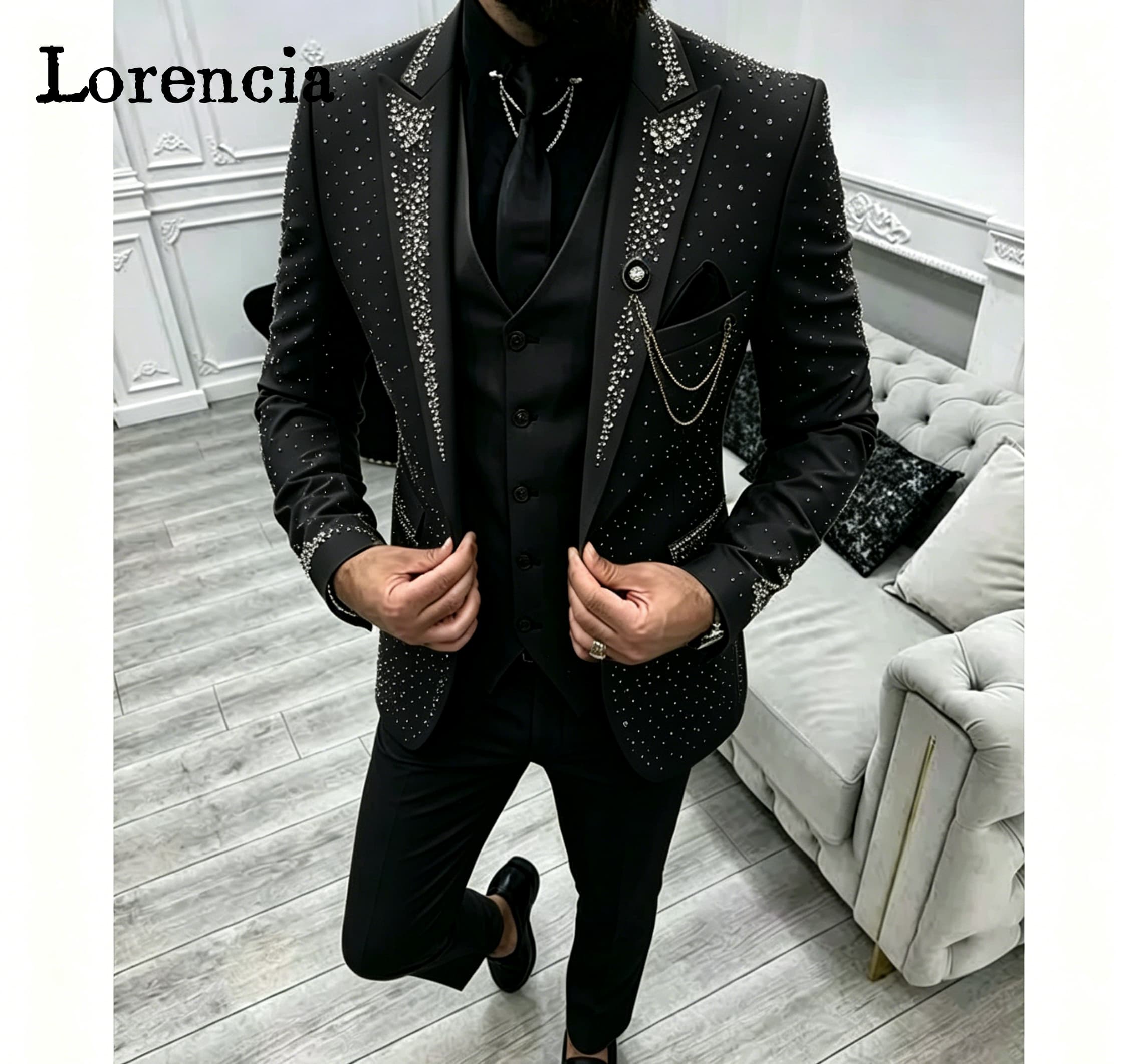 Setelan Jas Pria Formal 3 Poto - Men'S Formal Evening Wear ulasan dan harga
