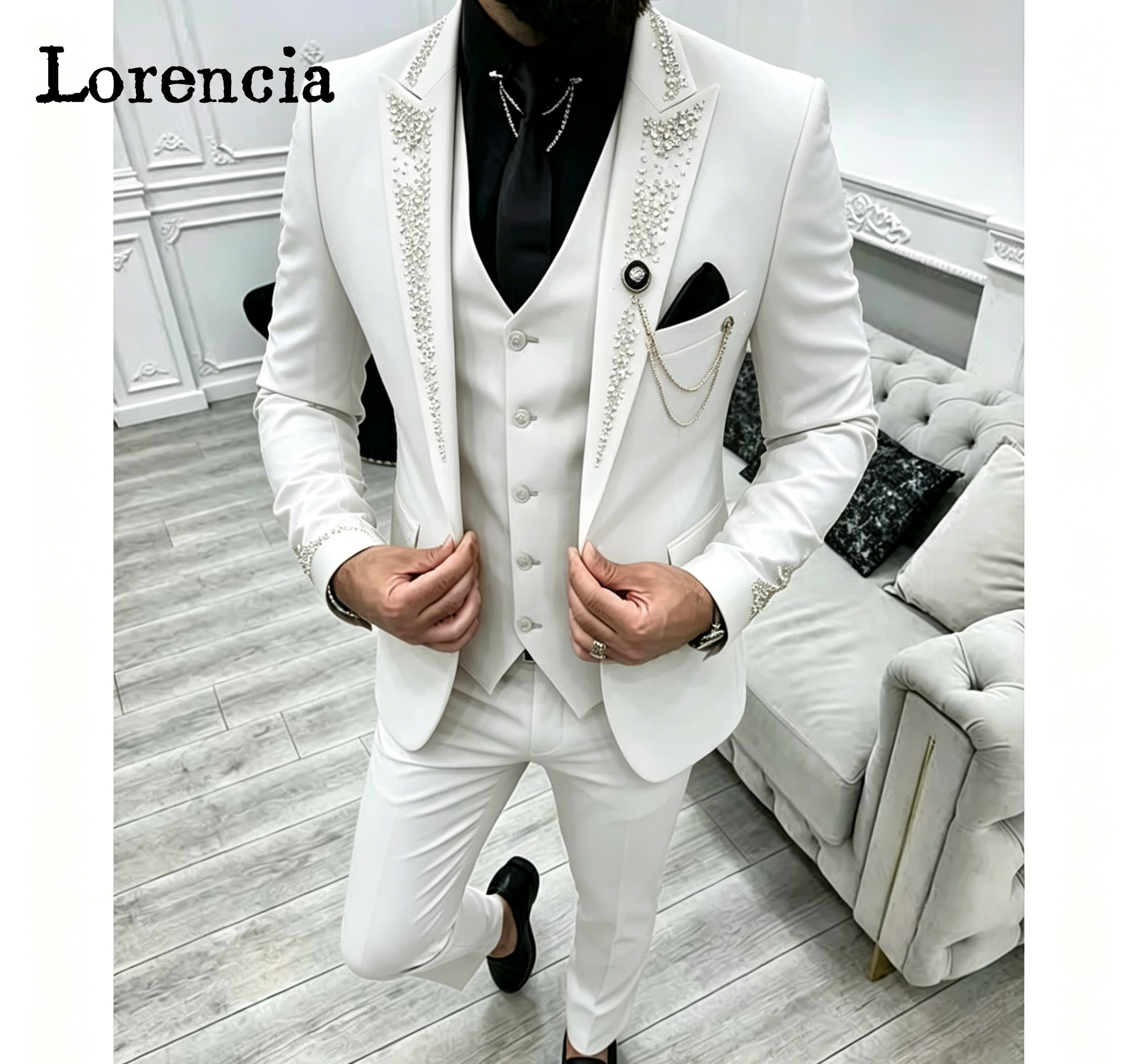 Setelan Jas Pria Formal 3 Poto - Men'S Formal Evening Wear ulasan dan harga