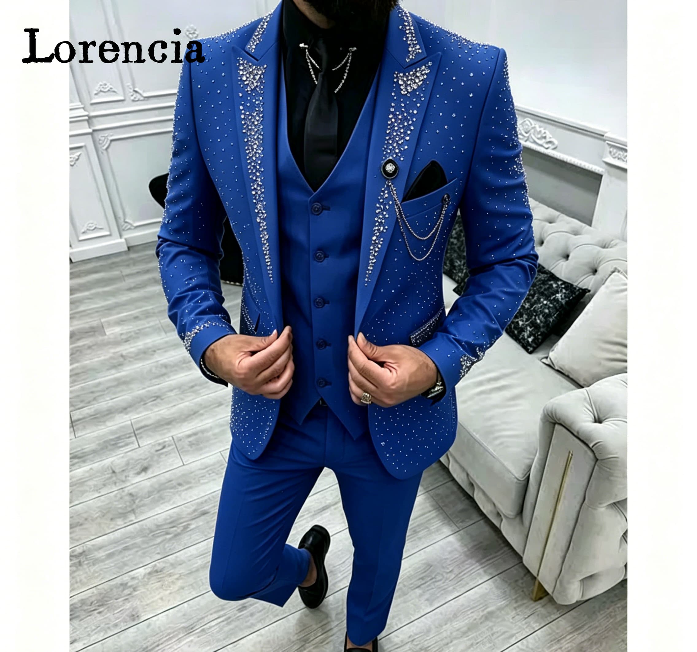 Setelan Jas Pria Formal 3 Poto - Men'S Formal Evening Wear ulasan dan harga