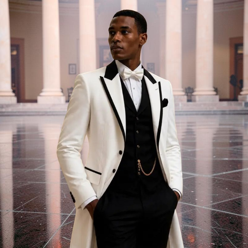 3 Pcs Setelan Jas Pria untuk P - Men Formal Wear Jacket ulasan dan harga