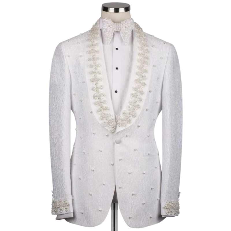 Setelan Pria Pernikahan Putih  - Men'S Formal Wear No Suit ulasan dan harga