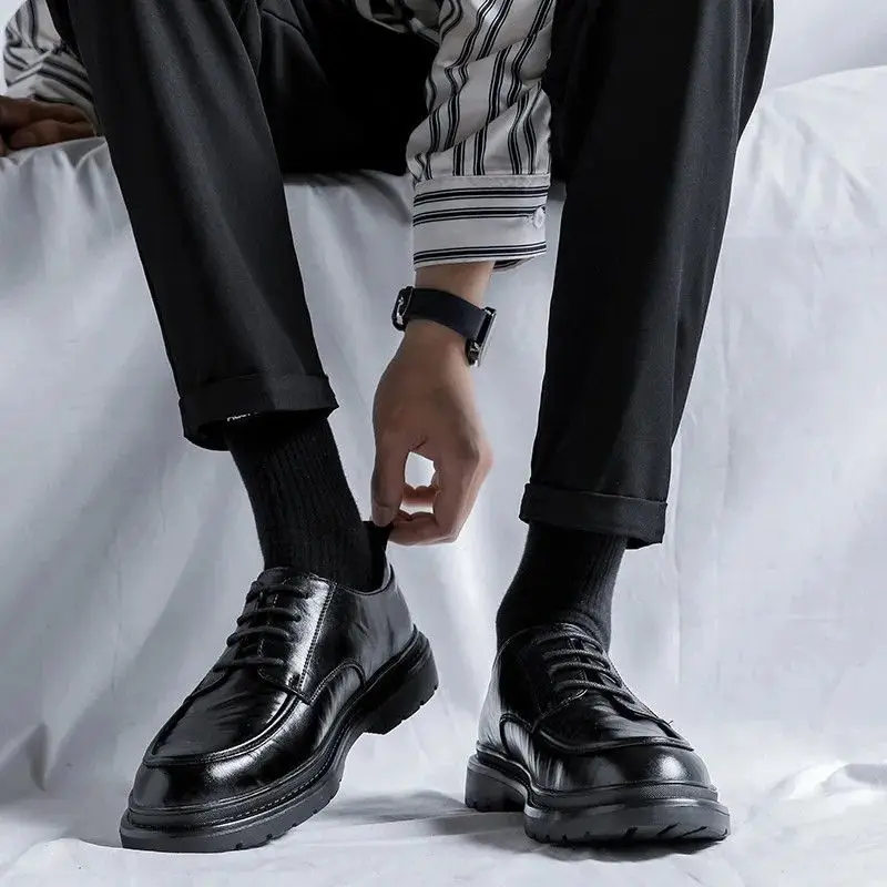 Sepatu kulit pria ujung bulat  - Men Formal Wear Shoes ulasan dan harga