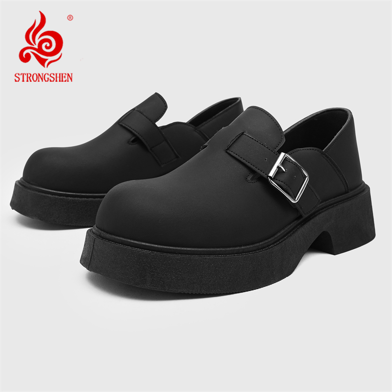 STRONGSHEN sepatu kulit buatan - Men Formal Wear Shoes ulasan dan harga