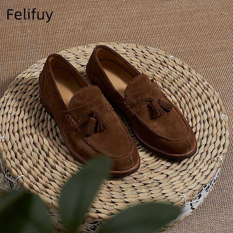 Sepatu Loafer Pria Cokelat Bar - Men Formal Wear Shoes ulasan dan harga
