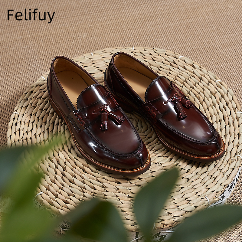 Sepatu Loafer Pria Cokelat Bar - Men Formal Wear Shoes ulasan dan harga