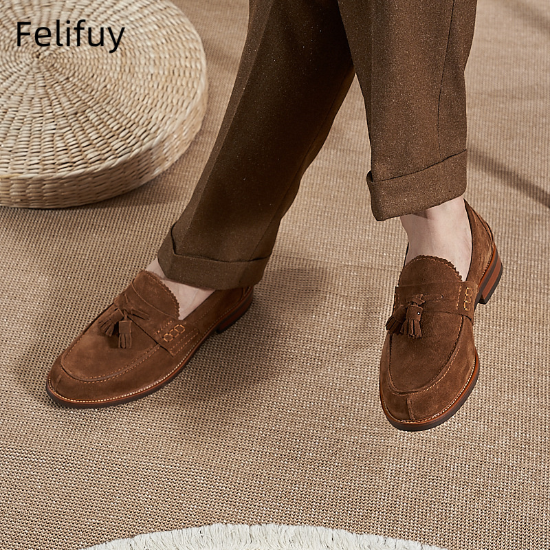 Sepatu Loafer Pria Cokelat Bar - Men Formal Wear Shoes ulasan dan harga