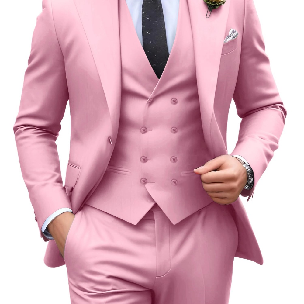 3 Stel Jas Pria Warna Solid Un - Men Formal Wear Jacket ulasan dan harga