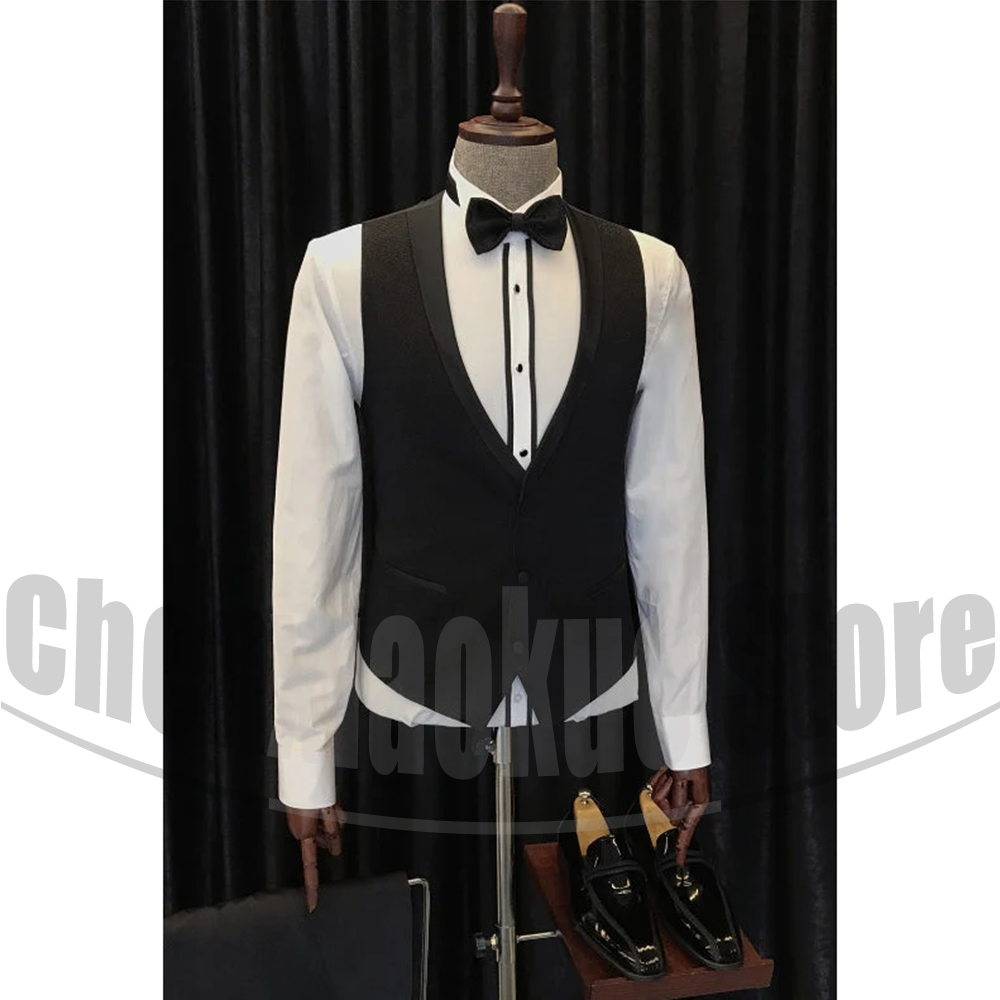 Jas Pria Hitam Chic Selendang  - Men Formal Wear 2025 ulasan dan harga
