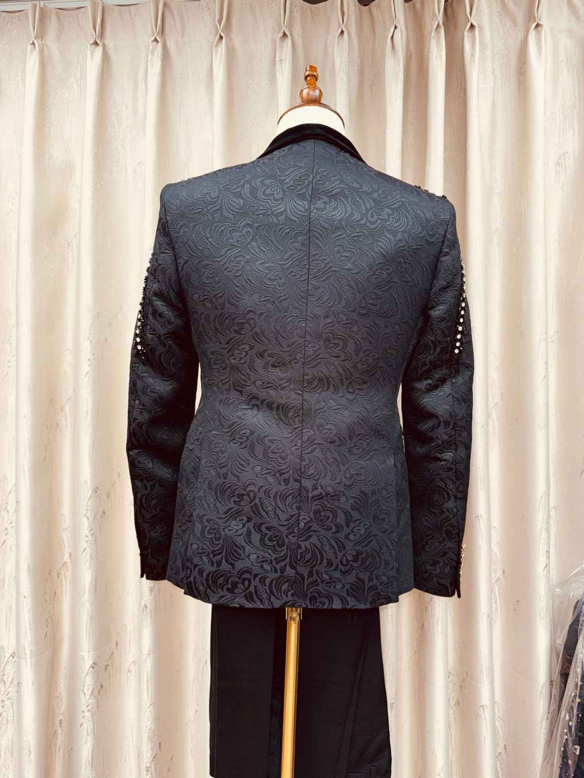 Setelan Pria Kristal Mewah 3 P - Men'S Formal Wear No Suit ulasan dan harga