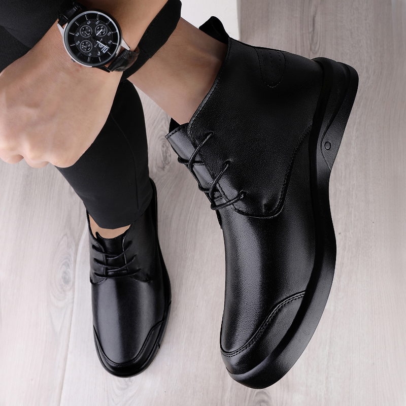 Sepatu Boots Pria Kulit Asli B - Men Formal Wear Shoes ulasan dan harga