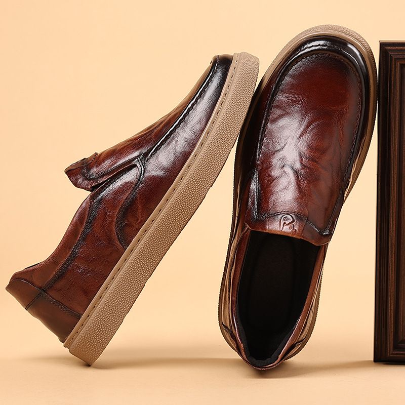 Sepatu Pria Kulit Asli Baru 20 - Men Formal Wear 2025 ulasan dan harga