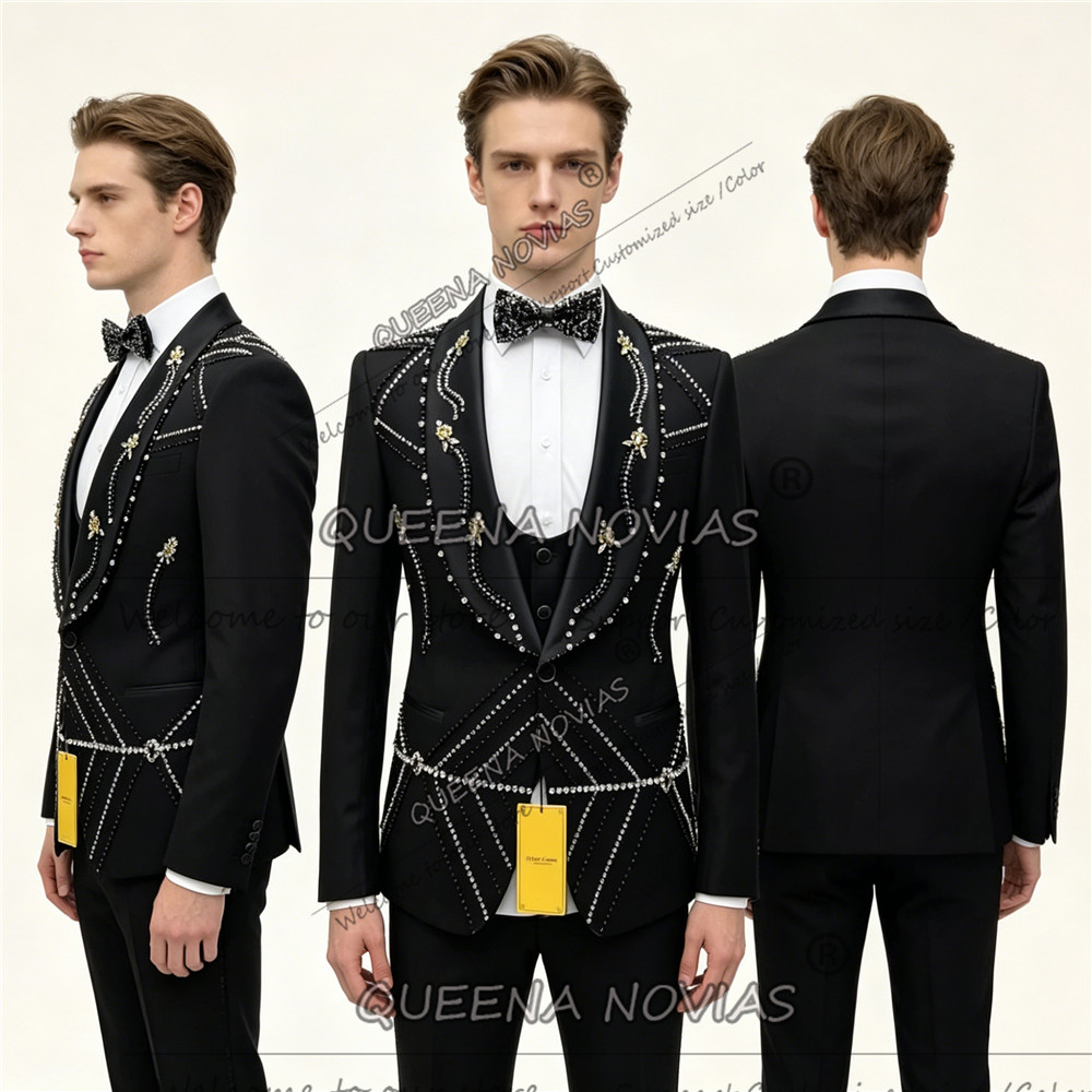 Setelan Jas Pria Desain Unik S - Unique Men'S Formal Wear ulasan dan harga