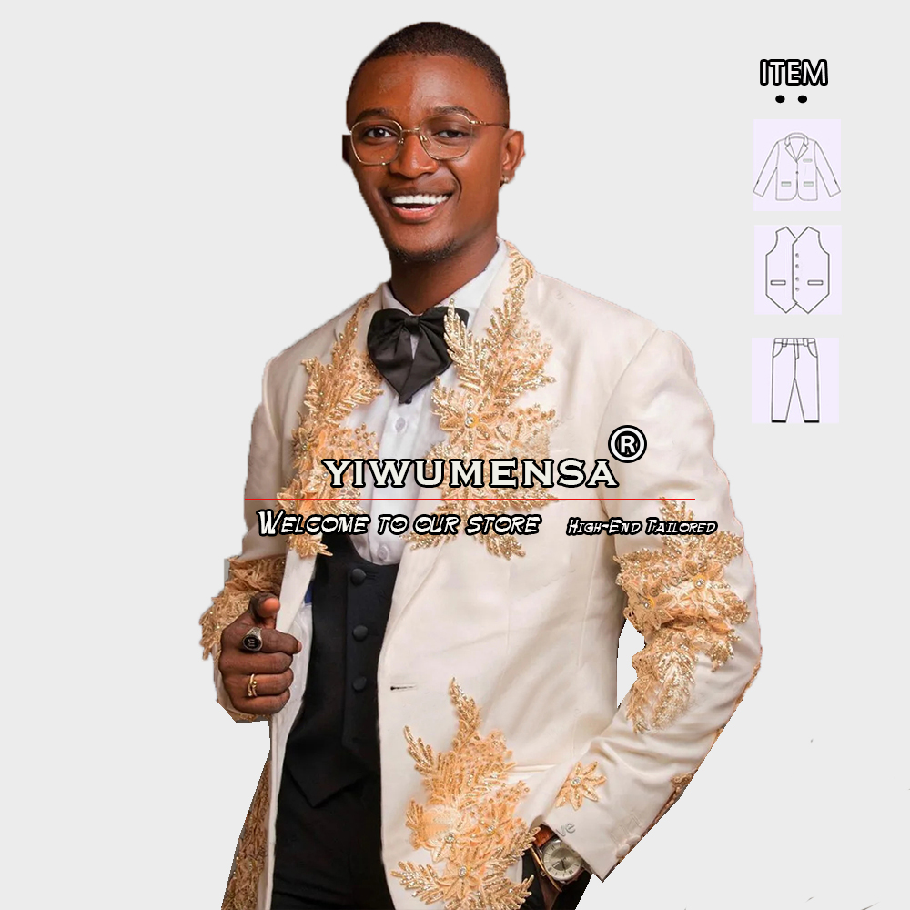 Setelan 3 Potong Kustom Pakaia - Men Formal Wear Jacket ulasan dan harga