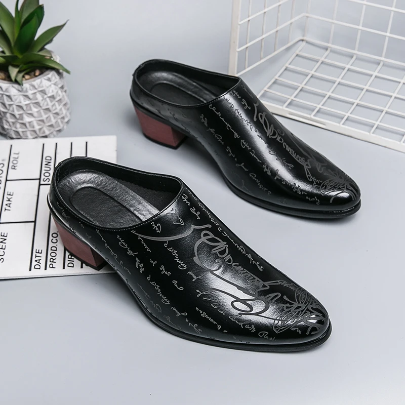 Sepatu Kasual Pria Hak 4CM Sep - Men Formal Wear Shoes ulasan dan harga