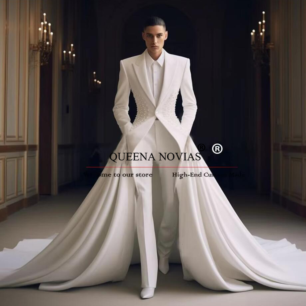 Jas Pria Elegan Mutiara dengan - Men'S Formal Wear No Suit ulasan dan harga