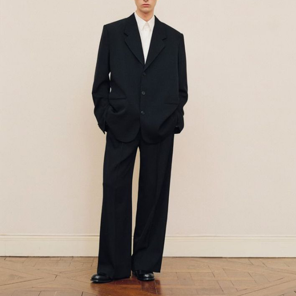 Setelan Jas Pria Hitam Oversiz - Men Formal Wear Jacket ulasan dan harga