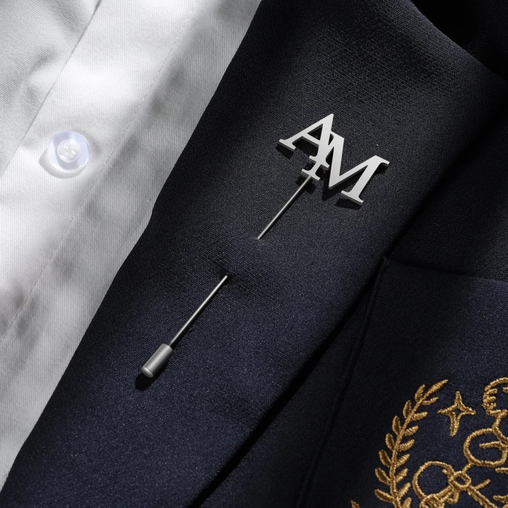 Bros Inisial Kustom Pria Perhi - Tuxedo Lapel Pin ulasan dan harga