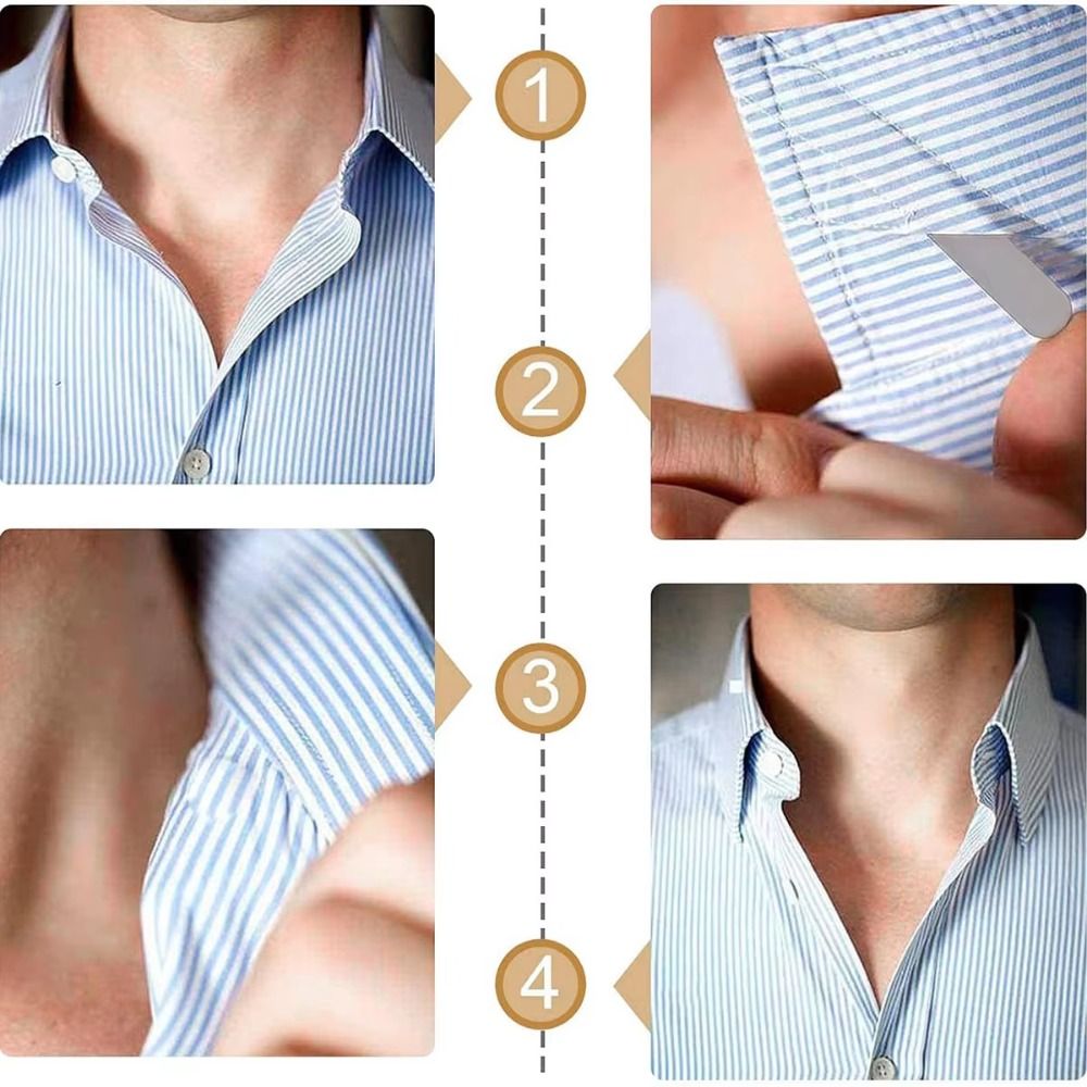 6Pcs Penyangga Kerah Baju Magn - Collar Stay Metal ulasan dan harga